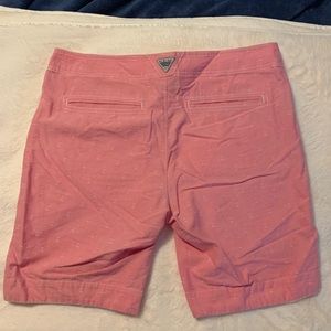 Adorable shorts with anchors embroidered on them.